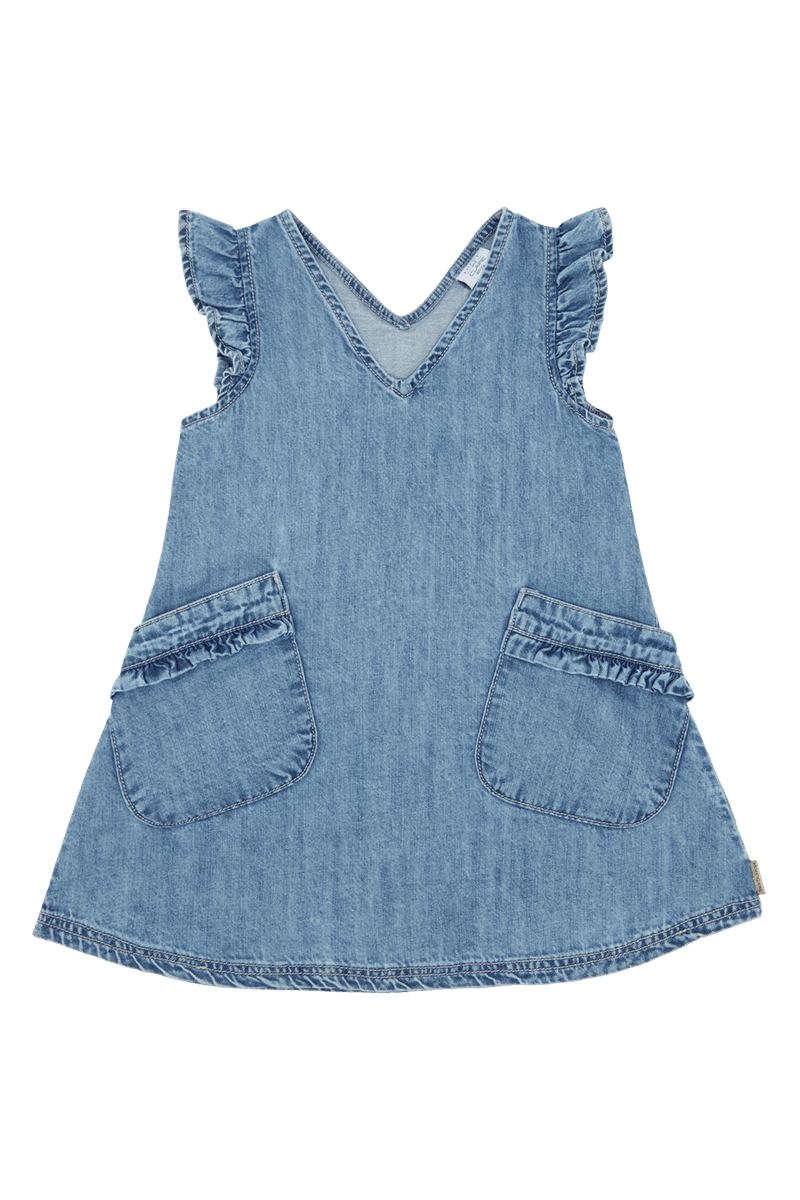 Hust And Claire Kaila Kjole Washed Denim
