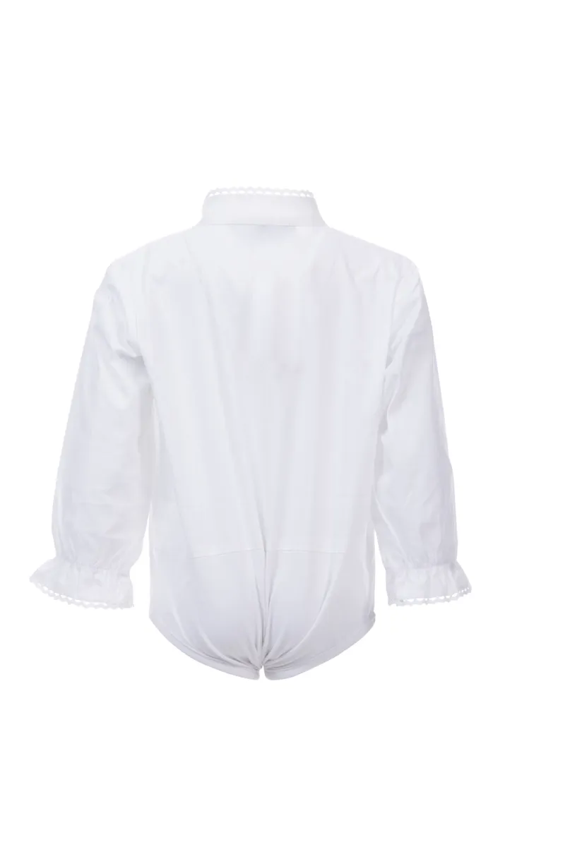 Salto Eira Festdrakt Body Bluse Jente Hvit