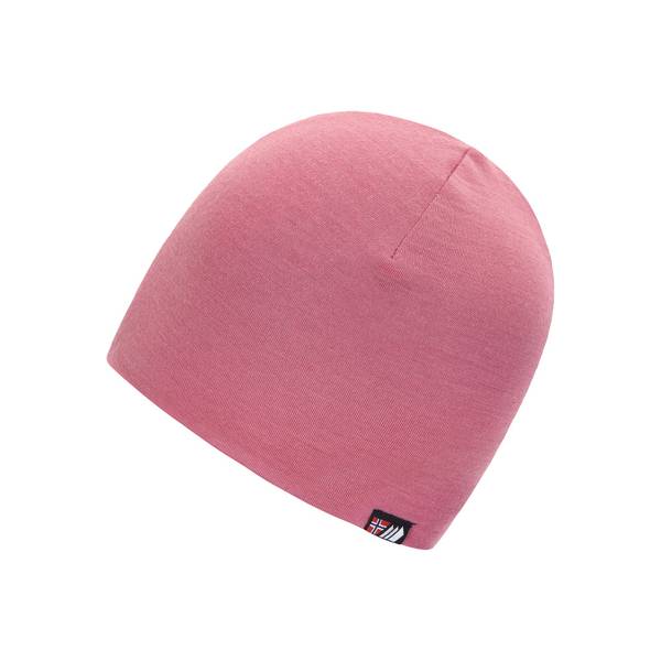 Dus rosa Skogstad Aske merino ull lue