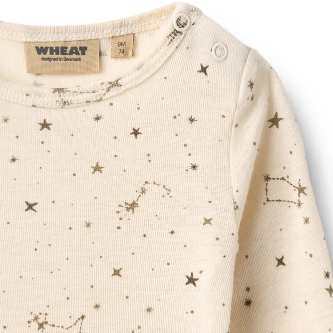 Hovedbilde Wheat Lucca Ull Body Eggshell Stars