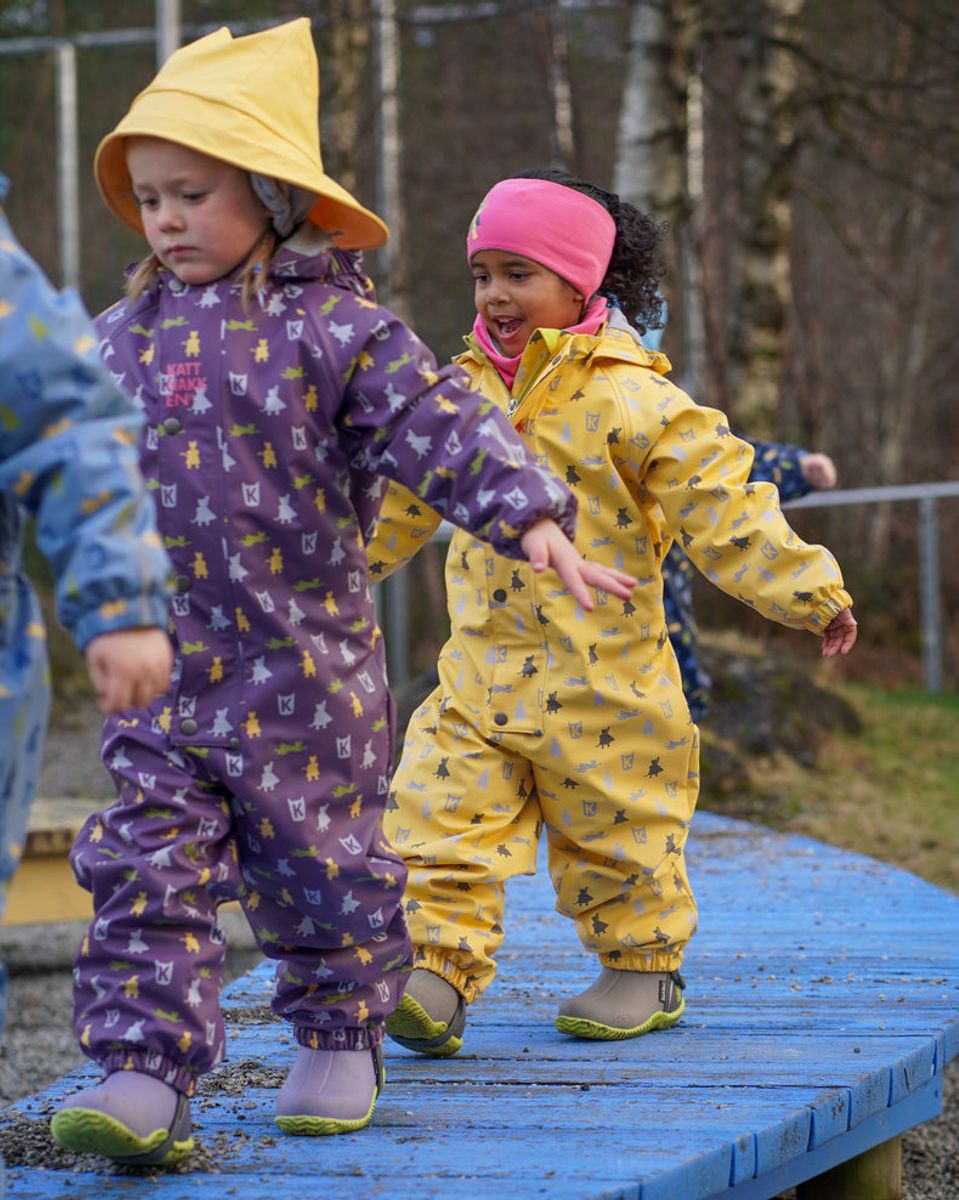 Kattnakken Helårsregndress Hagl Bananskum