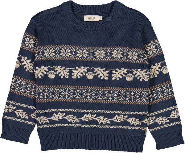 Wheat Jacquard Pullover Julius Sea Storm