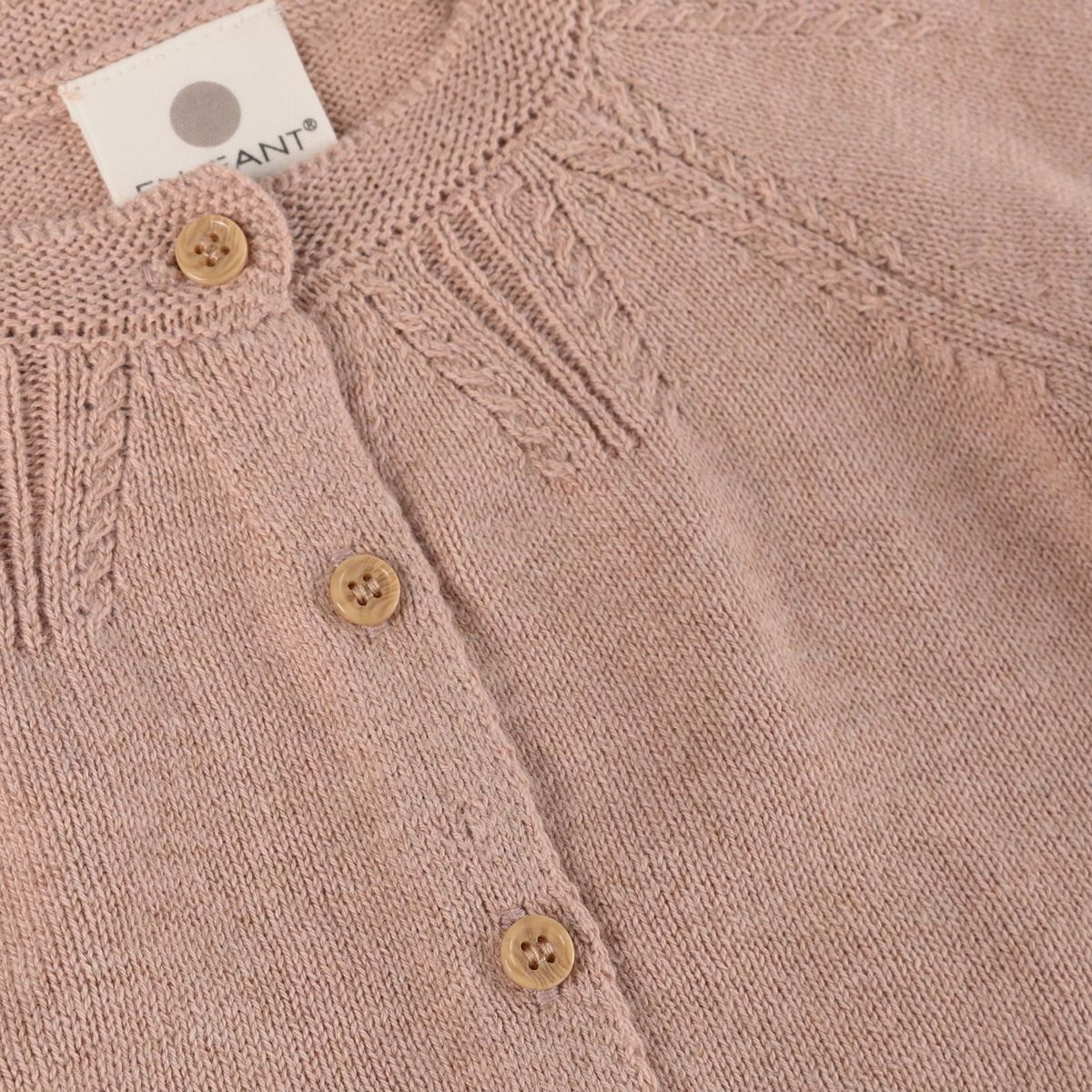 En Fant Strikket Cardigan Adobe Rose