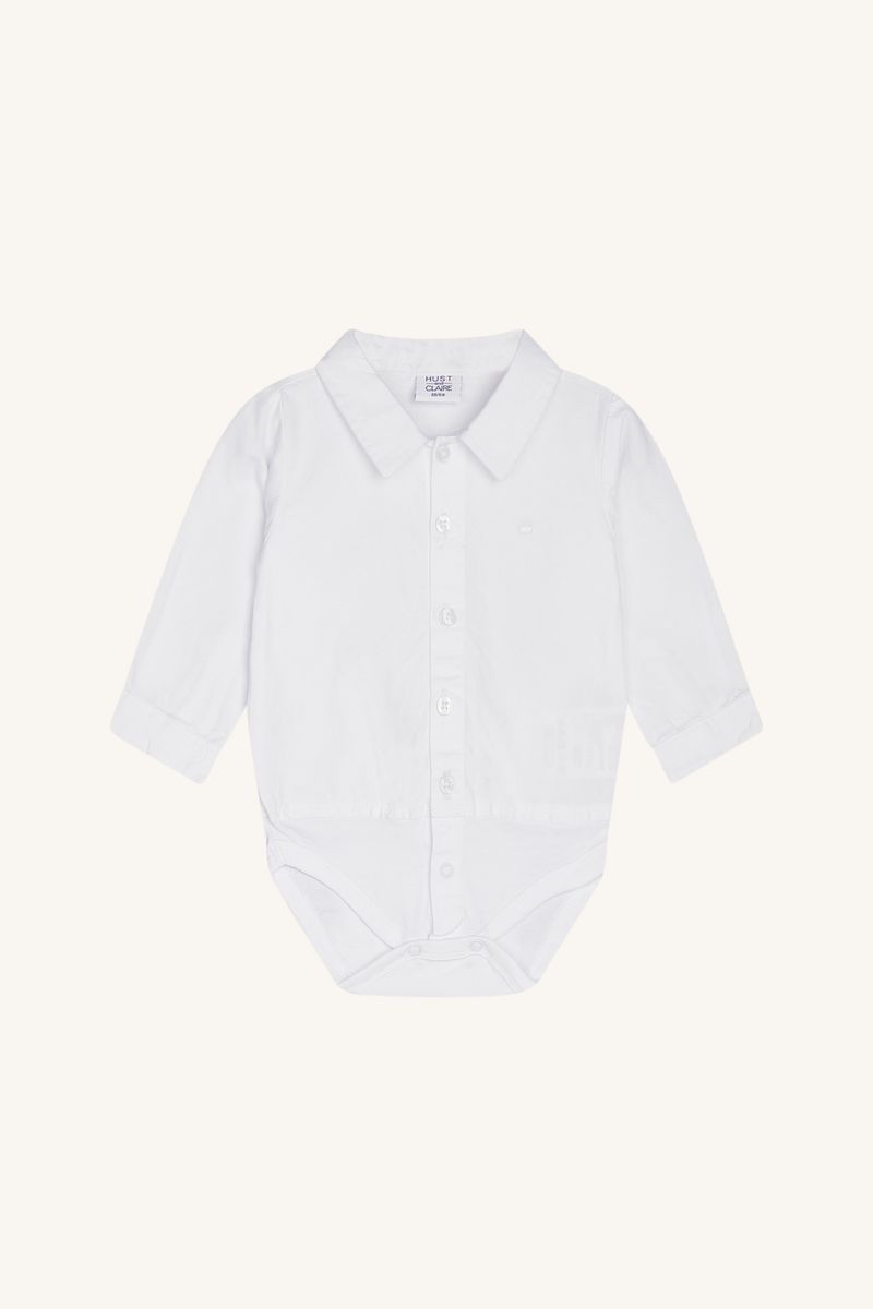 Hust and Claire Birger Ensfarget Body Hvit
