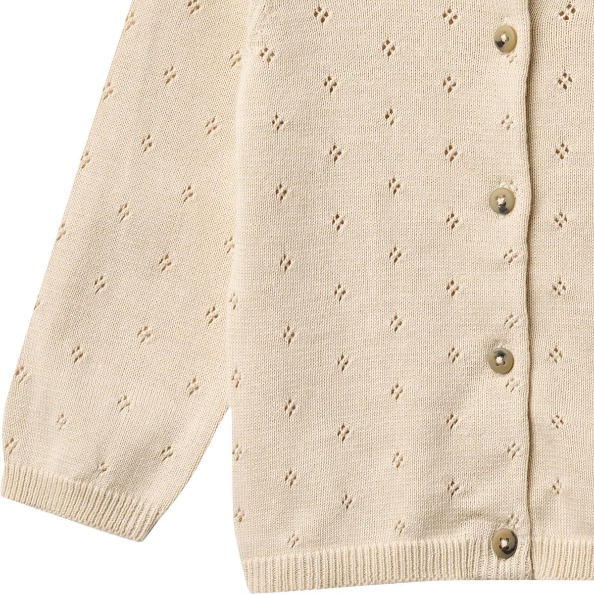 Wheat Strikket Cardigan Maia  Sandshell