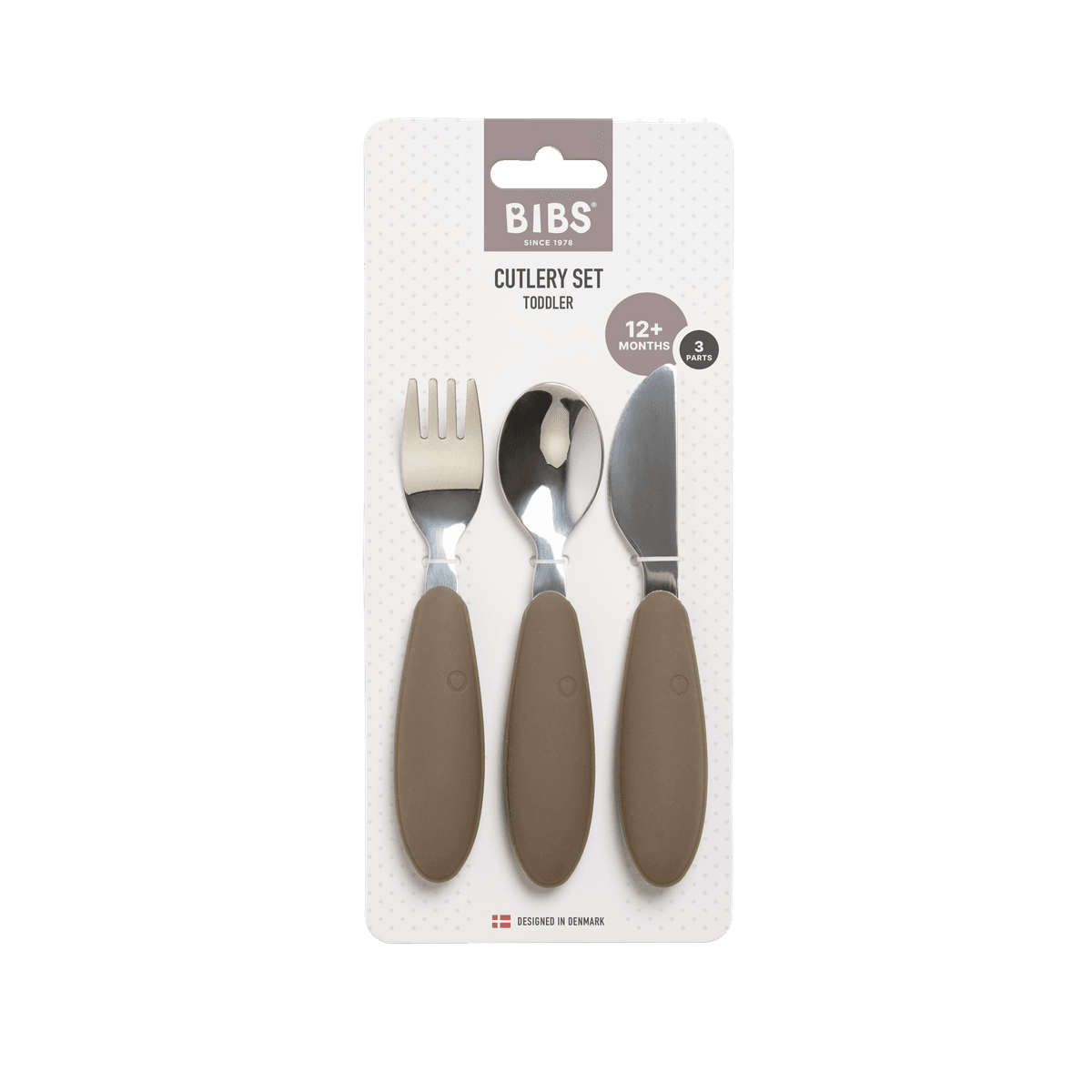 BIBS Cutlery Set Dark Oak