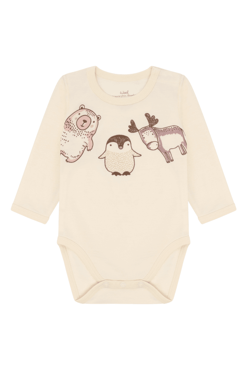 Hust and Claire Baloo Animals Body Ull/Bambus Off White