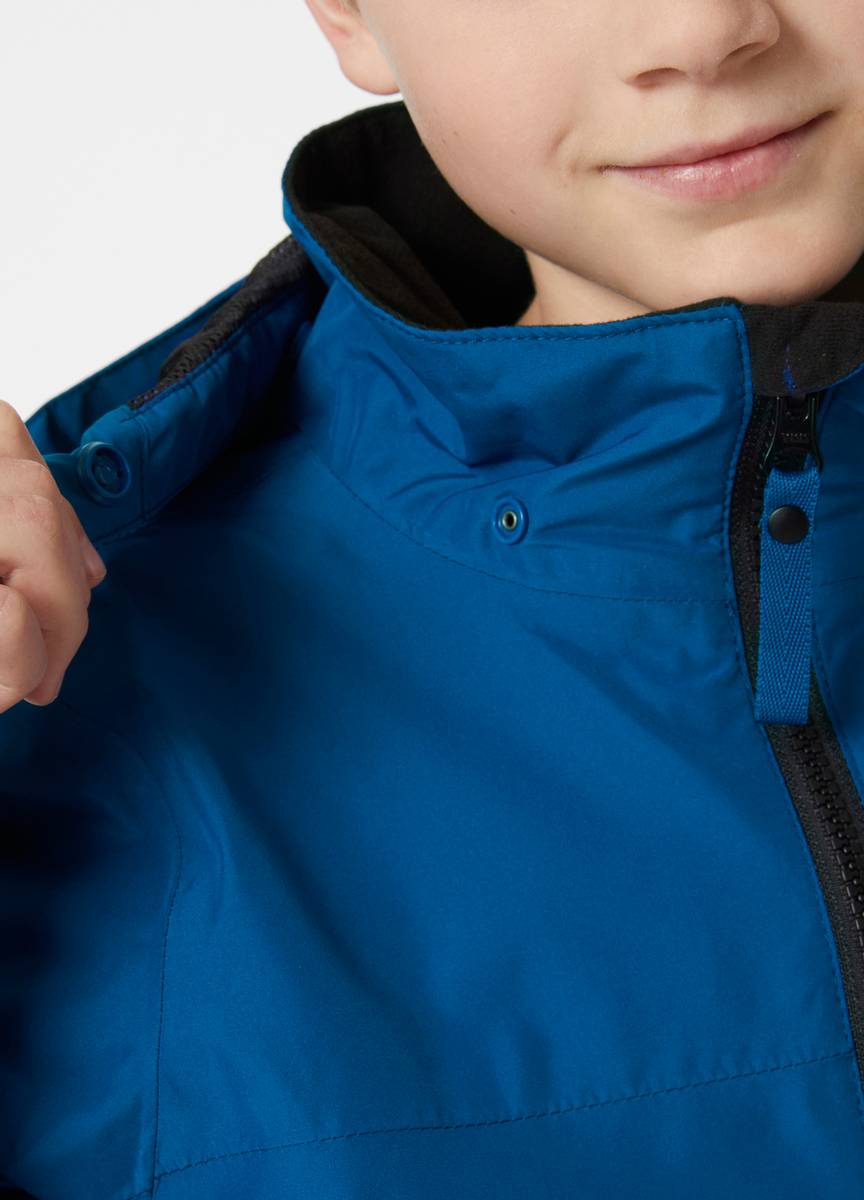 Helly Hansen Jr Juell Rain Jacket Deep Fjord