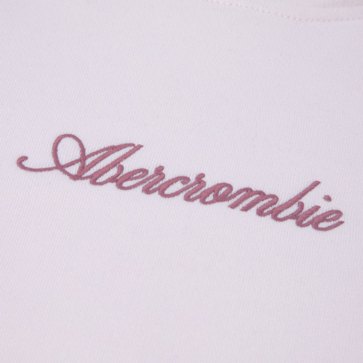 Abercrombie & Fitch Brodert Longline Hettegenser Pink Marshmallow