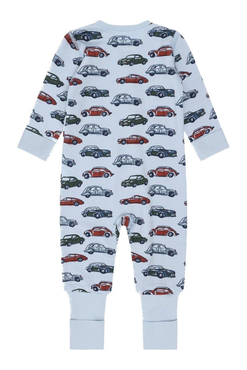 Hust and Claire Mobi Cars Pysj Merinoull Baby Blue