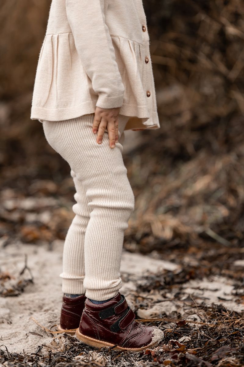 Fliink Benna Ribbestoff Leggings Sandshell
