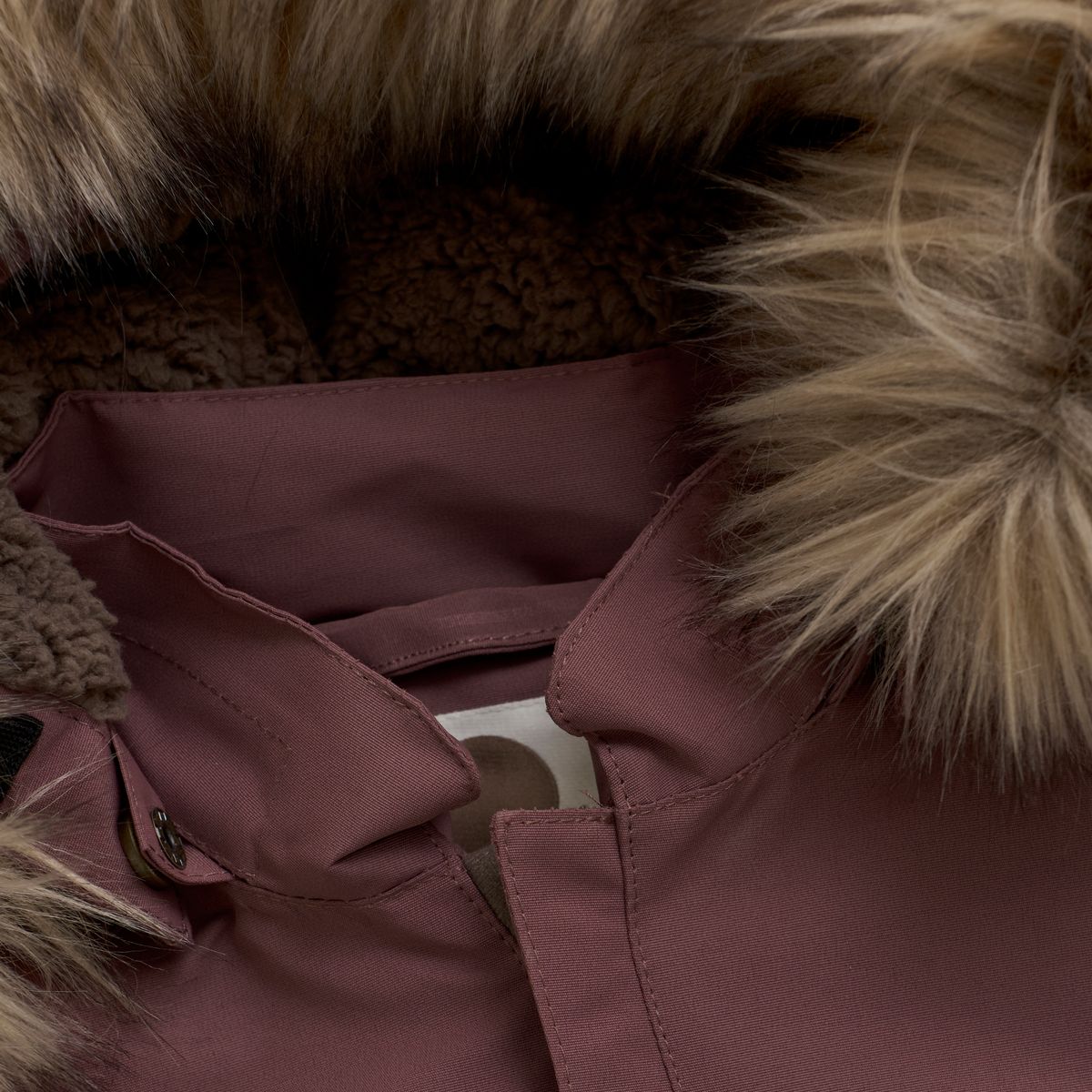 En Fant Baby Vinterdress Med Fuskepels Rose Taupe
