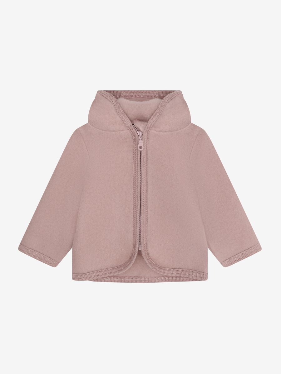 HUTTEliHUT Ullfleecejakke med Ører Mahogany Rose