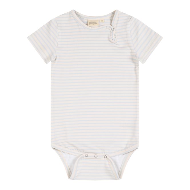 Hovedbilde Petit Piao Body S/S Printed Pearl Blue/Offwhite