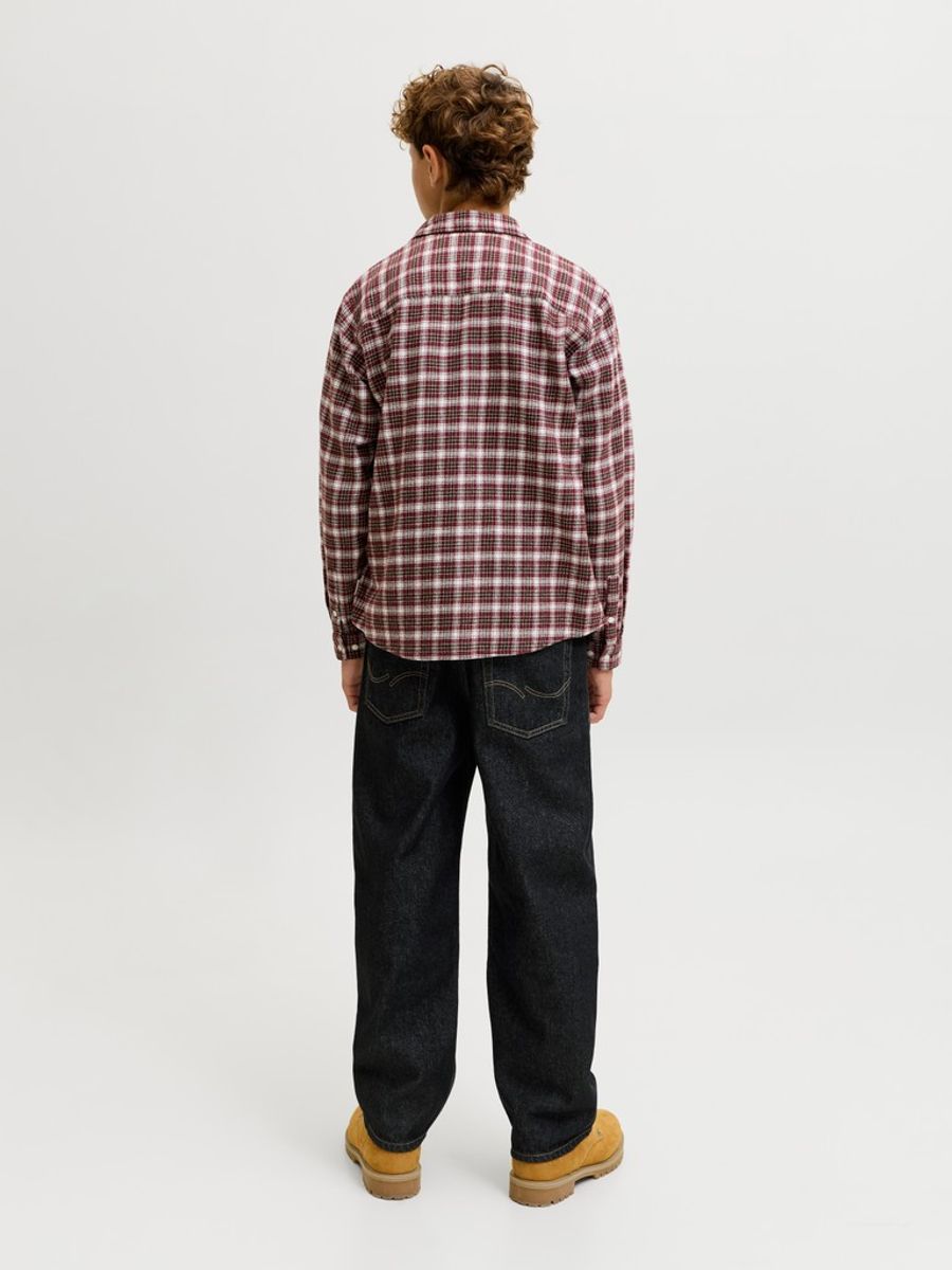 Jack & Jones Junior Alex Bukse Baggy Fit Black Denim