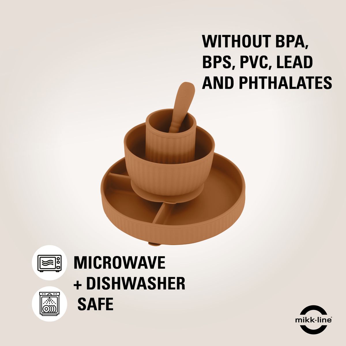 Mikk-Line Spisesett  Brown Sugar