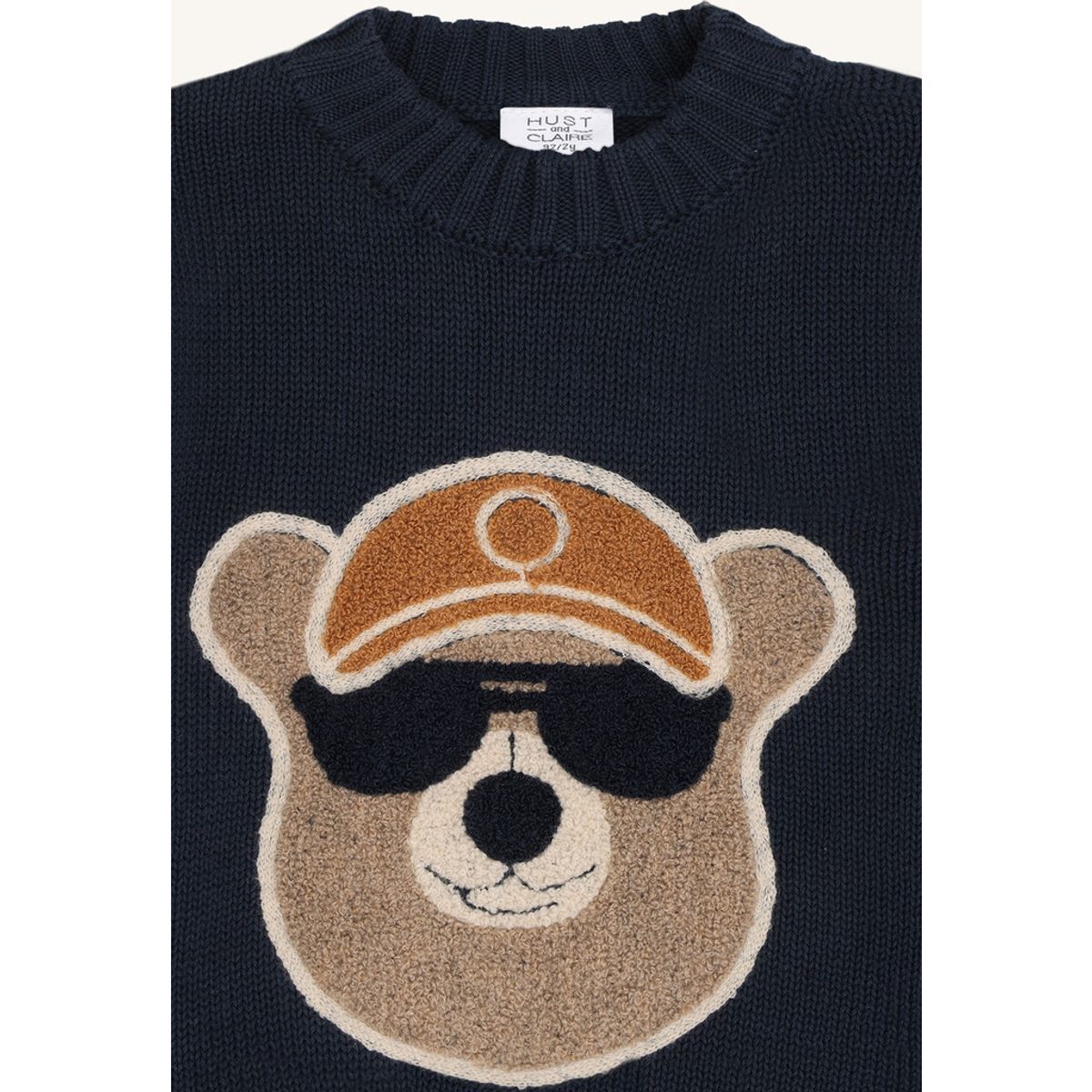 Hust and Claire Pelle Bear Genser Blues