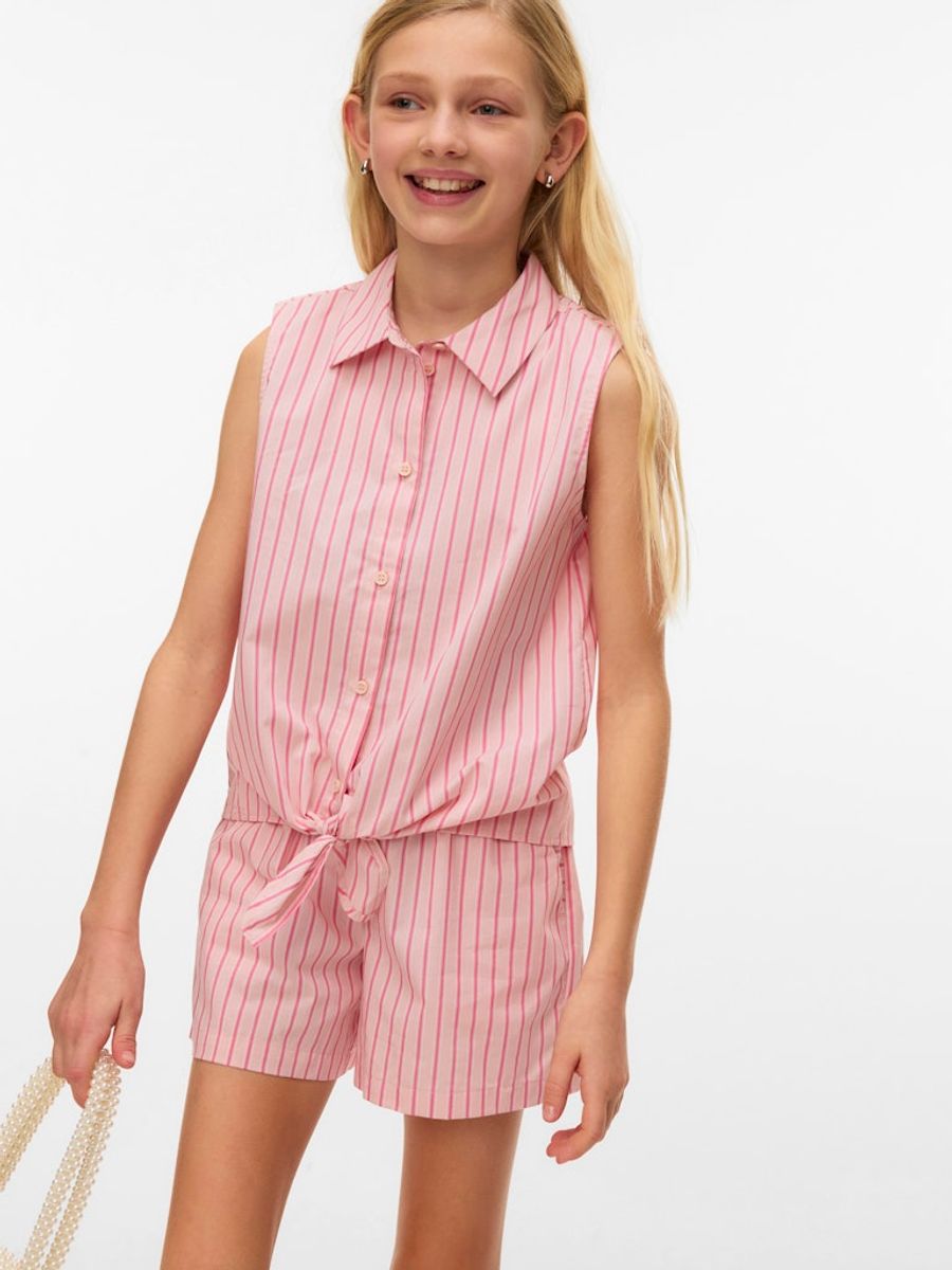 Vero Moda Girl Friba Skjorte Regular Fit Pink-A-Boo Coral Paradise