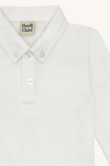 Hovedbilde Hust and Claire Basil Solid Skjortebody White