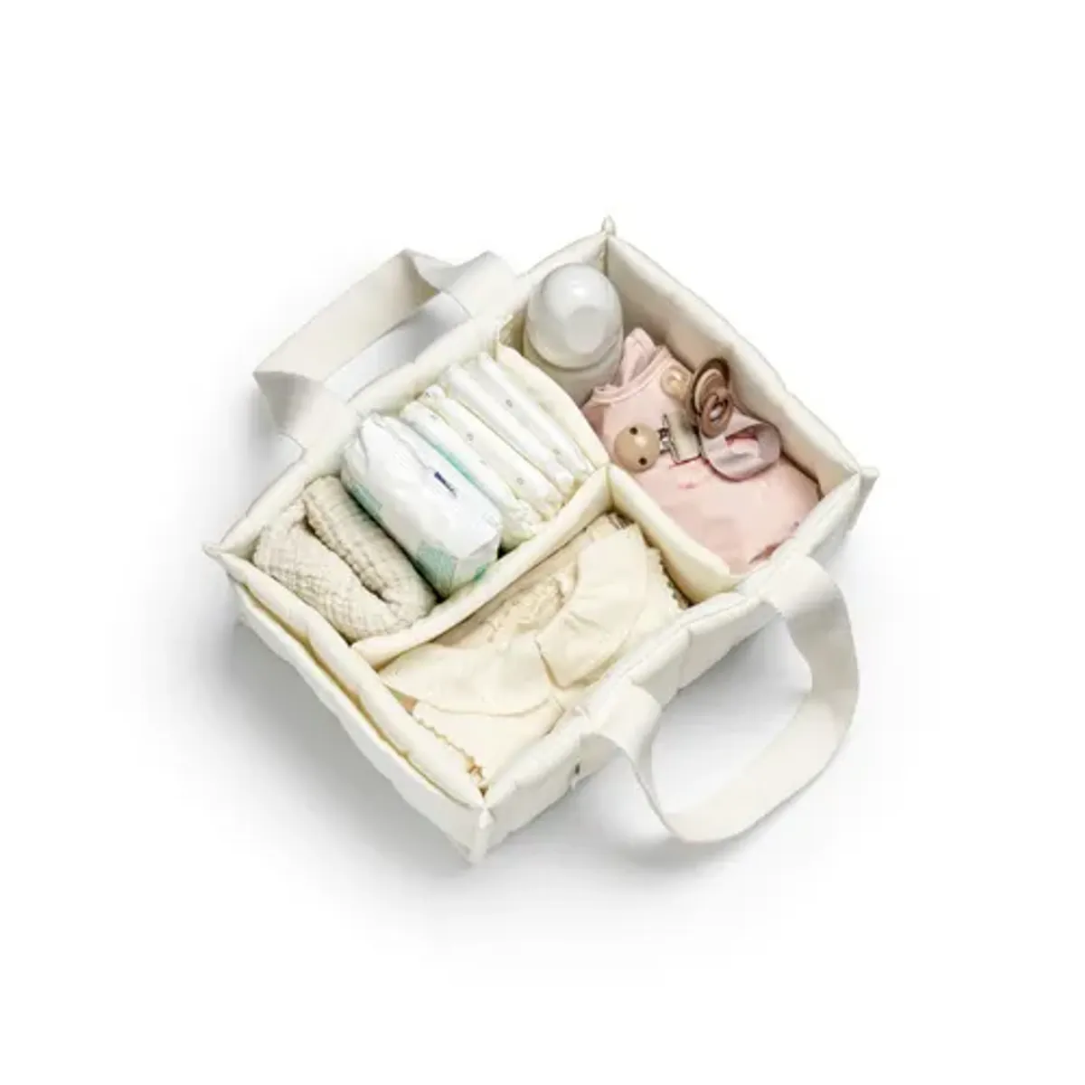 Elodie Diaper Caddy Petit Hvit