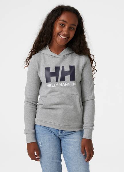 Helly Hansen Jr HH Logo Hoodie 2.0 Grey Melange