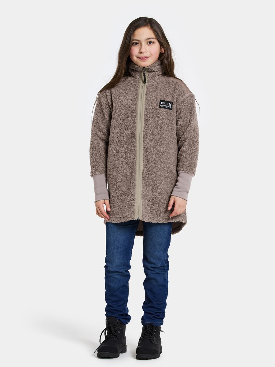 Didriksons Ampere Kids Fz L Ash Brown