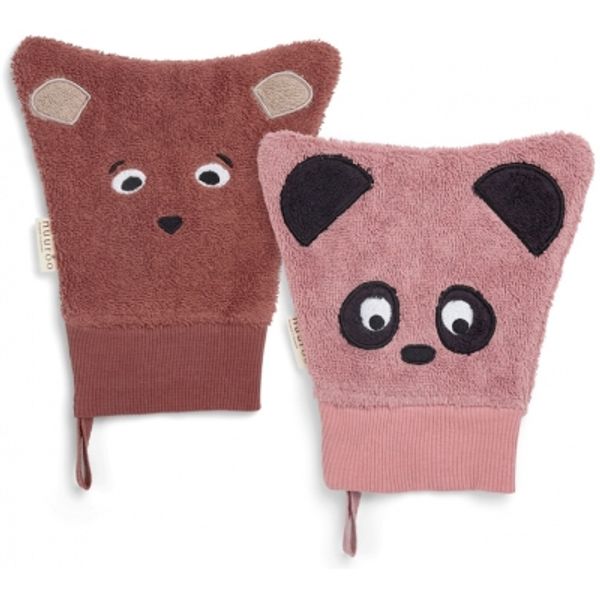 Nuuroo Agnes Ansiktklut 2-Pack Mahogany/Woodrose (19x24cm)